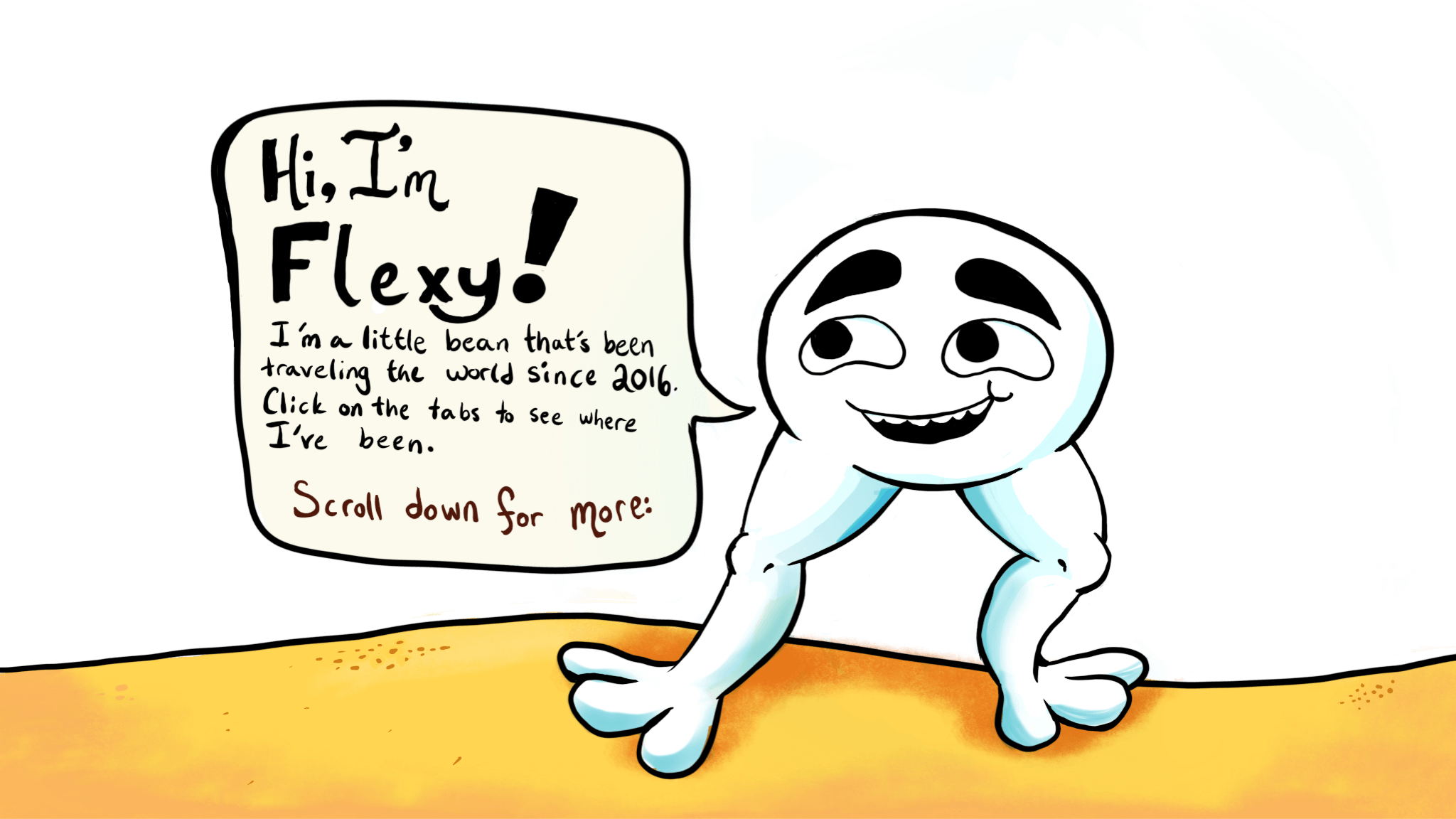 image of flexy saying hi